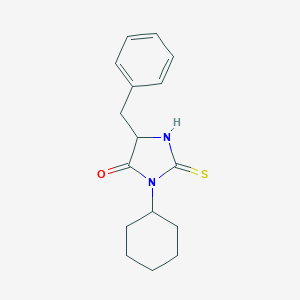 molecular formula C16H20N2OS B326731 5-Benzyl-3-cyclohexyl-2-thioxoimidazolidin-4-one 