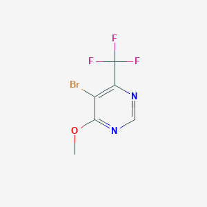 molecular formula C6H4BrF3N2O B3267311 5-Bromo-4-methoxy-6-(trifluoromethyl)pyrimidine CAS No. 447402-02-0