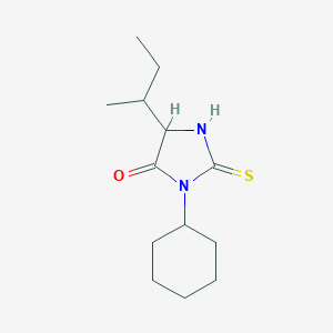 molecular formula C13H22N2OS B326733 5-Sec-butyl-3-cyclohexyl-2-thioxoimidazolidin-4-one 