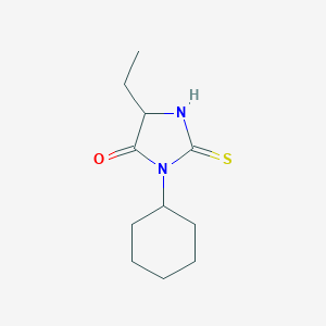 molecular formula C11H18N2OS B326735 3-Cyclohexyl-5-ethyl-2-thioxoimidazolidin-4-one 