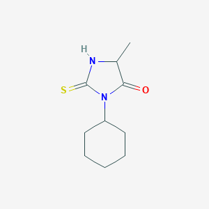 molecular formula C10H16N2OS B326736 3-Cyclohexyl-5-methyl-2-thioxo-imidazolidin-4-one 