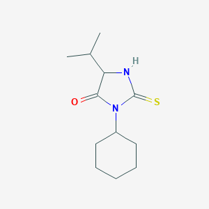 molecular formula C12H20N2OS B326738 3-Cyclohexyl-5-isopropyl-2-thioxo-imidazolidin-4-one 