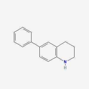 molecular formula C15H15N B3267407 6-苯基-1,2,3,4-四氢喹啉 CAS No. 4501-08-0