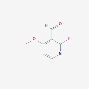 molecular formula C7H6FNO2 B3267439 2-Fluoro-4-methoxypyridine-3-carboxaldehyde CAS No. 451459-05-5