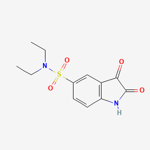 molecular formula C12H14N2O4S B3267442 N,N-Diethyl-2,3-dioxoindoline-5-sulfonamide CAS No. 451460-01-8