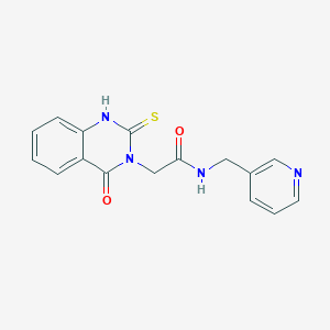 2-(4-OXO-2-SULFANYLIDENE-1,2,3,4-TETRAHYDROQUINAZOLIN-3-YL)-N-[(PYRIDIN-3-YL)METHYL]ACETAMIDE