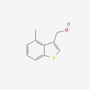 molecular formula C10H10OS B3267463 (4-Methylbenzo[b]thiophen-3-yl)methanol CAS No. 451524-34-8