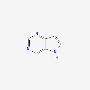 molecular formula C6H5N3 B3267478 5H-pyrrolo[3,2-d]pyrimidine CAS No. 452-20-0