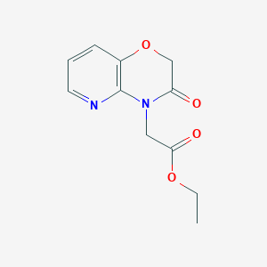 molecular formula C11H12N2O4 B3267501 Ethyl 2-(3-oxo-2,3-dihydropyrido[3,2-b][1,4]oxazin-4-yl)acetate CAS No. 452280-23-8
