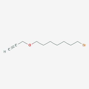 molecular formula C10H17BrO B3267521 1-Bromo-7-(prop-2-yn-1-yloxy)heptane CAS No. 452340-33-9