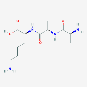 molecular formula C12H24N4O4 B3267538 H-Ala-Ala-Lys-OH CAS No. 45243-22-9