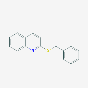 molecular formula C17H15NS B326756 2-(Benzylsulfanyl)-4-methylquinoline 