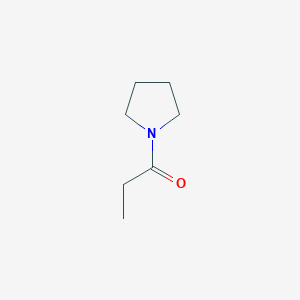 molecular formula C7H13NO B3267600 Pyrrolidine, 1-propionyl- CAS No. 4553-05-3