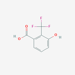 molecular formula C8H5F3O3 B3267603 3-Hydroxy-2-(trifluoromethyl)benzoic acid CAS No. 4563-94-4