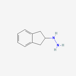 molecular formula C9H12N2 B3267648 (2,3-Dihydro-1H-inden-2-yl)hydrazine CAS No. 45894-21-1