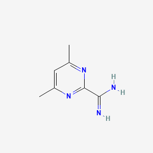 molecular formula C7H10N4 B3267651 4,6-Dimethylpyrimidine-2-carboximidamide CAS No. 45938-61-2