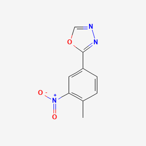 molecular formula C9H7N3O3 B3267681 2-(4-Methyl-3-nitrophenyl)-1,3,4-oxadiazole CAS No. 460722-56-9