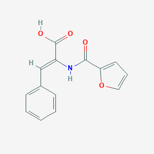 molecular formula C14H11NO4 B326773 2-(2-Furoylamino)-3-phenylacrylic acid 