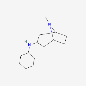molecular formula C14H26N2 B3267759 N-cyclohexyl-8-methyl-8-azabicyclo[3.2.1]octan-3-amine CAS No. 464922-77-8