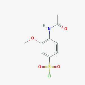 molecular formula C9H10ClNO4S B3267783 4-Acetamido-3-methoxybenzenesulfonyl chloride CAS No. 46713-94-4