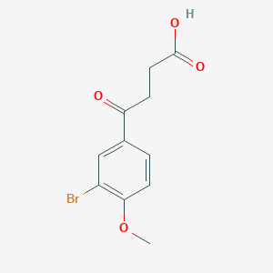 molecular formula C11H11BrO4 B3267791 4-(3-Bromo-4-methoxyphenyl)-4-oxobutanoic acid CAS No. 46719-55-5