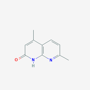 molecular formula C10H10N2O B3267798 4,7-Dimethyl-1,8-naphthyridin-2(1H)-one CAS No. 467251-12-3