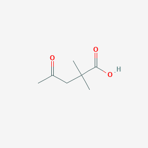 molecular formula C7H12O3 B3267855 2,2-Dimethyl-4-oxopentanoic acid CAS No. 470-49-5