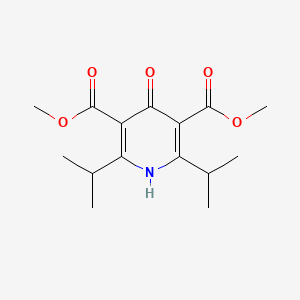 molecular formula C15H21NO5 B3267867 diMethyl 2,6-diisopropyl-4-hydroxy-3,5-pyridine-dicarboxylate CAS No. 470717-49-8