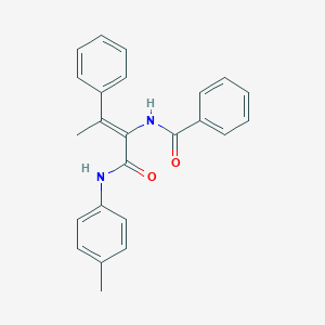 molecular formula C24H22N2O2 B326789 N-[2-phenyl-1-(4-toluidinocarbonyl)-1-propenyl]benzamide 