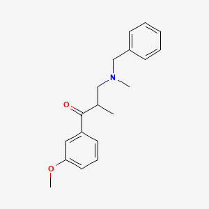 molecular formula C19H23NO2 B3267901 3-(Benzyl(methyl)amino)-1-(3-methoxyphenyl)-2-methylpropan-1-one CAS No. 47235-20-1