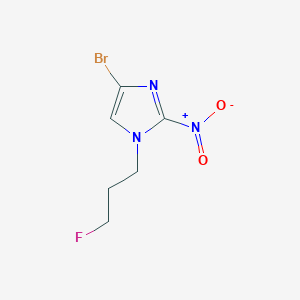molecular formula C6H7BrFN3O2 B3267909 4-Bromo-1-(3-fluoropropyl)-2-nitro-1H-imidazole CAS No. 472962-95-1