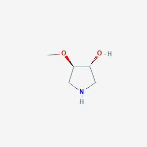 molecular formula C5H11NO2 B3267936 (3R,4R)-4-methoxypyrrolidin-3-ol CAS No. 473298-17-8