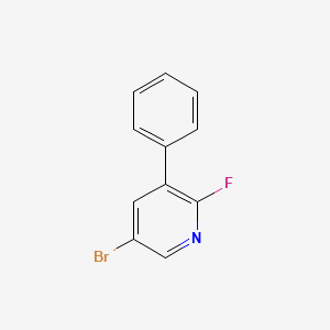 molecular formula C11H7BrFN B3267963 5-溴-2-氟-3-苯基吡啶 CAS No. 473596-03-1