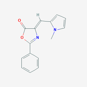 molecular formula C15H12N2O2 B326799 4-[(1-methyl-1H-pyrrol-2-yl)methylene]-2-phenyl-1,3-oxazol-5(4H)-one 