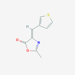 molecular formula C9H7NO2S B326800 2-Methyl-4-(3-thienylmethylene)-2-oxazoline-5-one 