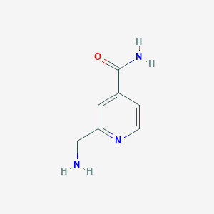 molecular formula C7H9N3O B3268000 2-(Aminomethyl)isonicotinamide CAS No. 473924-65-1
