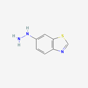molecular formula C7H7N3S B3268009 6-Hydrazinylbenzo[d]thiazole CAS No. 474123-23-4
