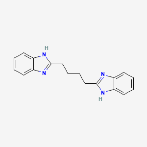 molecular formula C18H18N4 B3268024 2-[4-(1H-Benzimidazol-2-yl)butyl]-1H-benzimidazole CAS No. 4746-56-9