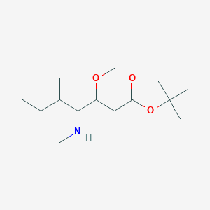 molecular formula C14H29NO3 B3268026 (3R,4S,5S)-tert-Butyl 3-methoxy-5-methyl-4-(methylamino)heptanoate CAS No. 474645-22-2