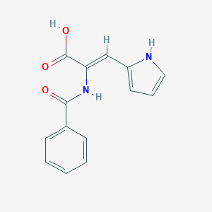 molecular formula C14H12N2O3 B326803 2-(benzoylamino)-3-(1H-pyrrol-2-yl)acrylic acid 