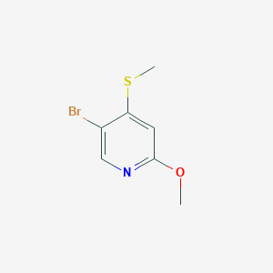 5-Bromo-2-methoxy-4-(methylthio)pyridine