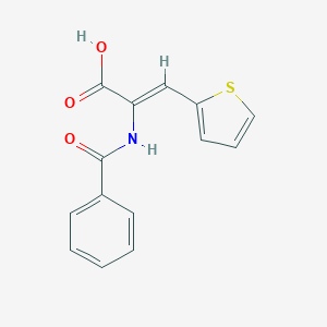 molecular formula C14H11NO3S B326806 2-(Benzoylamino)-3-(2-thienyl)acrylic acid 