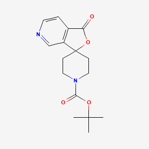 molecular formula C16H20N2O4 B3268085 tert-Butyl 1-oxo-1H-spiro[furo[3,4-c]pyridine-3,4'-piperidine]-1'-carboxylate CAS No. 475152-17-1