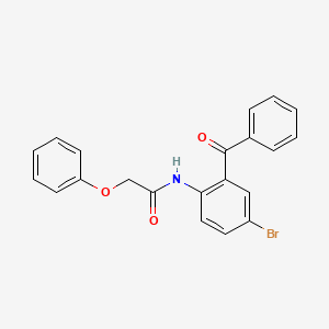 molecular formula C21H16BrNO3 B3268162 N-(2-benzoyl-4-bromophenyl)-2-phenoxyacetamide CAS No. 476285-40-2