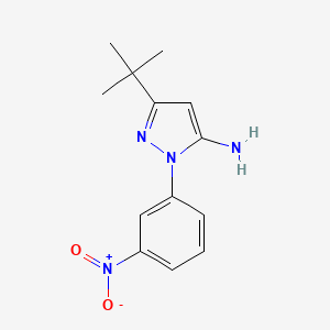 3-tert-Butyl-1-(3-nitrophenyl)-1H-pyrazol-5-amine