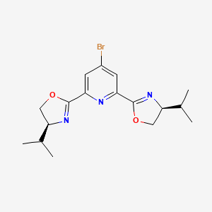 molecular formula C17H22BrN3O2 B3268262 (4S,4'S)-2,2'-(4-Bromopyridine-2,6-diyl)bis(4-isopropyl-4,5-dihydrooxazole) CAS No. 477351-96-5