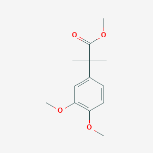 molecular formula C13H18O4 B3268307 Methyl 2-(3,4-dimethoxyphenyl)-2-methylpropanoate CAS No. 477741-73-4