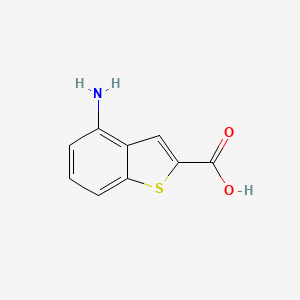 molecular formula C9H7NO2S B3268332 4-Aminobenzo[b]thiophene-2-carboxylic acid CAS No. 478076-38-9