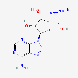 molecular formula C10H12N8O4 B3268337 4'-c-Azidoadenosine CAS No. 478182-33-1