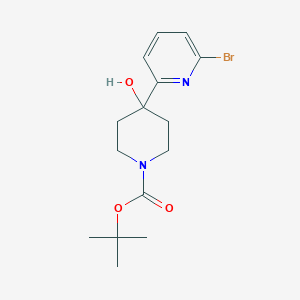 molecular formula C15H21BrN2O3 B3268351 tert-Butyl 4-(6-bromopyridin-2-yl)-4-hydroxypiperidine-1-carboxylate CAS No. 478366-37-9